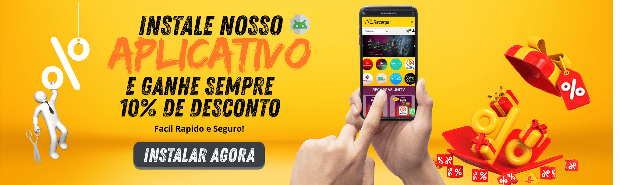 Inicio 3 AZ Recarga - Site Oficial Instale nosso 1